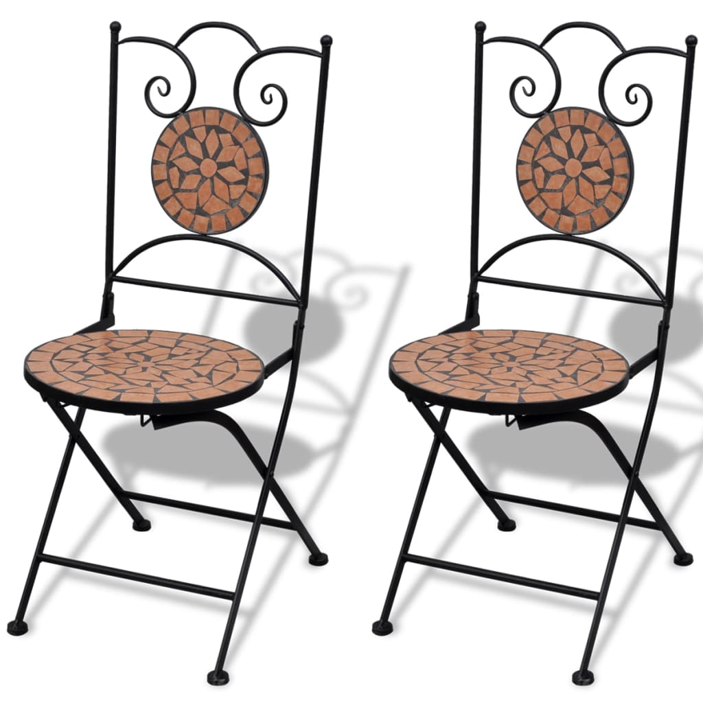 Patio Furniture Terracotta Powder-coated iron, ceramic tile Small