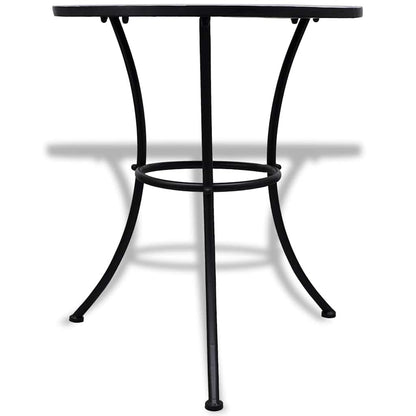 Patio Furniture Blue and White Powder-coated iron and ceramic tile