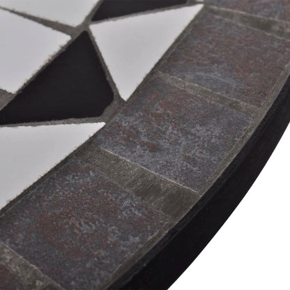Patio Furniture Black and White Powder-coated steel and ceramic