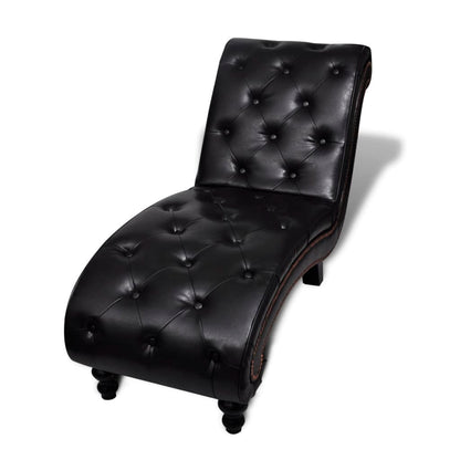 Armchair Brown Faux Leather, Wood Medium Ergonomic