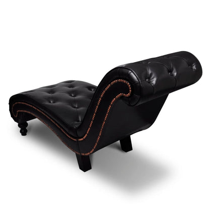 Armchair Brown Faux Leather, Wood Medium Ergonomic