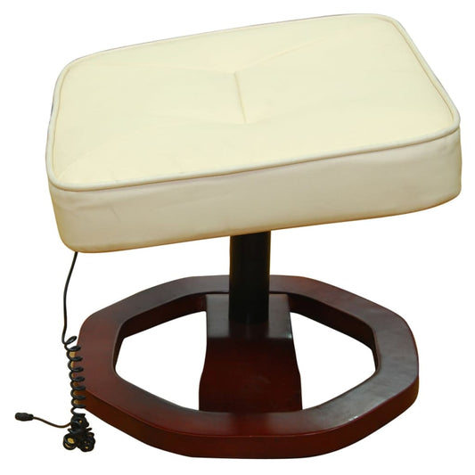 Massage Chair Adjustable 2 pcs Cream 77 x 82 x 103 Faux leather