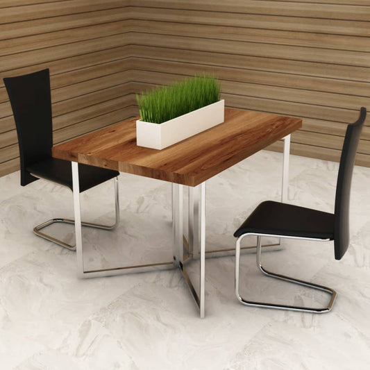 Dining Chair Set of 2 Black Faux Leather Standard Modern