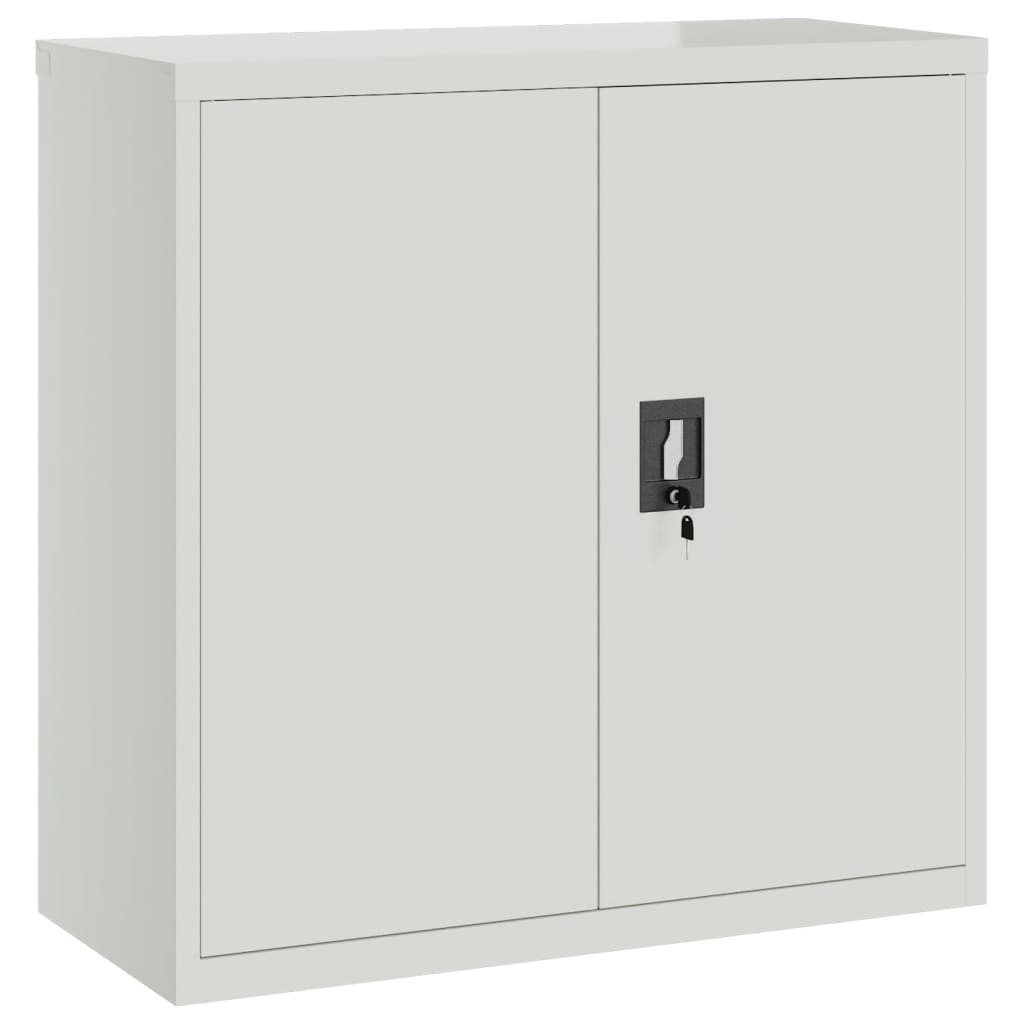 Filing Cabinet Gray Steel Medium Filing Cabinet Rectangular