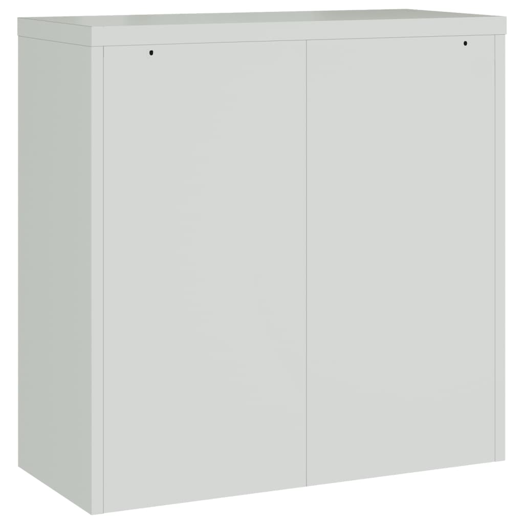 Filing Cabinet Gray Steel Medium Filing Cabinet Rectangular