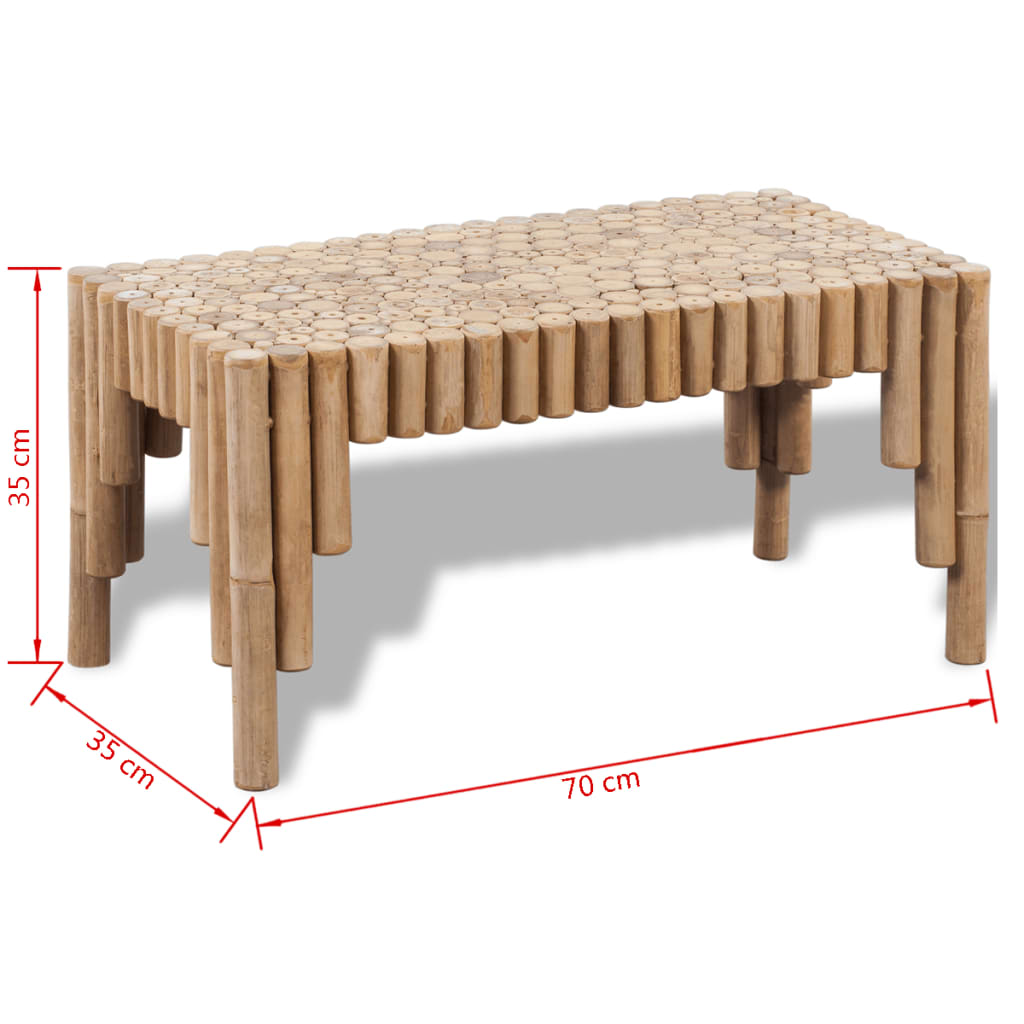 Coffee Table Genuine bamboo color High-quality bamboo Small