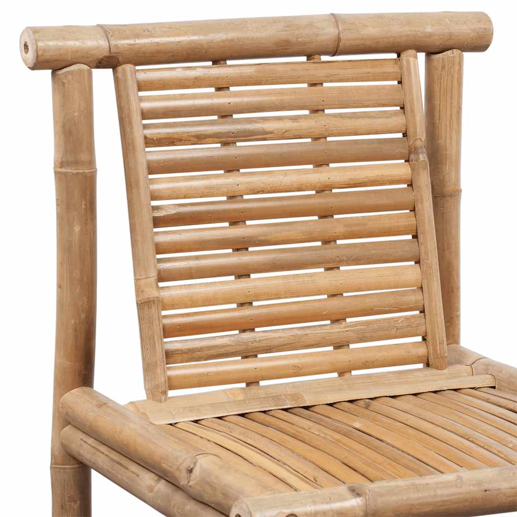 Counter Stools Set of 2 Bamboo Standard Durable Bar Stool