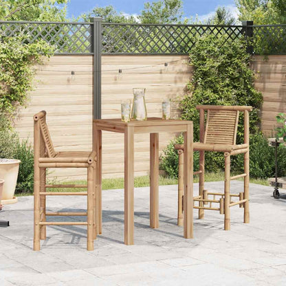 Counter Stools Set of 2 Bamboo Standard Durable Bar Stool