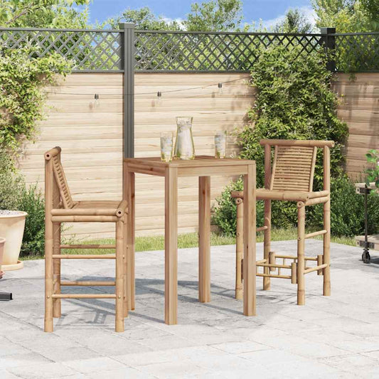 Counter Stools Set of 2 Bamboo Standard Durable Bar Stool
