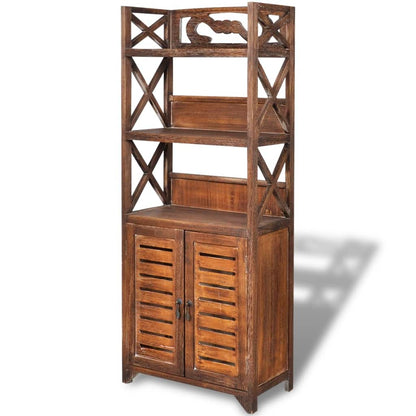 Bathroom Cabinet Brown Paulownia wood and plywood Medium