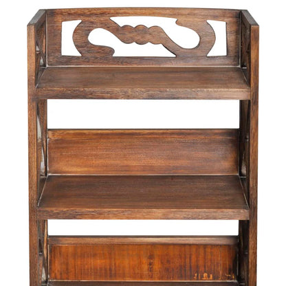 Bathroom Cabinet Brown Paulownia wood and plywood Medium