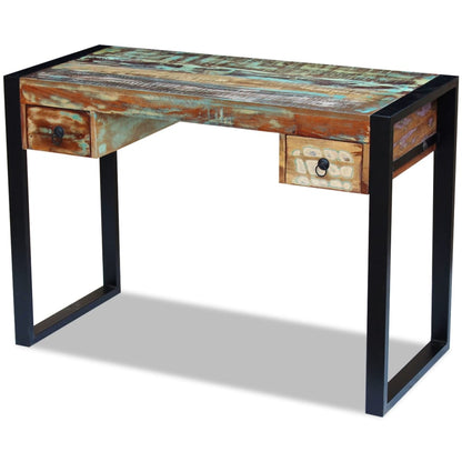 Desk Multicolor Solid reclaimed wood, steel Medium Computer Desk
