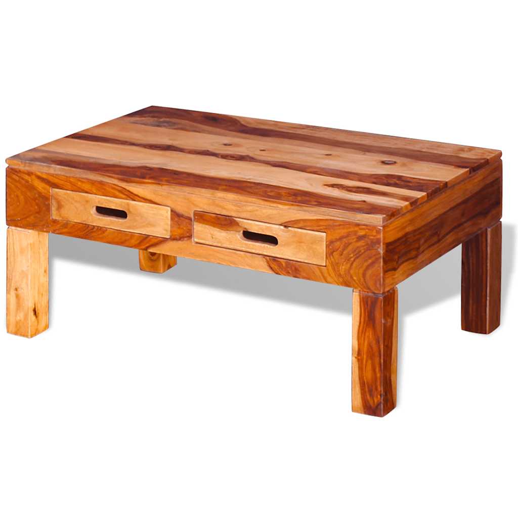Coffee Table Brown Solid Acacia wood, Palisander wood Medium
