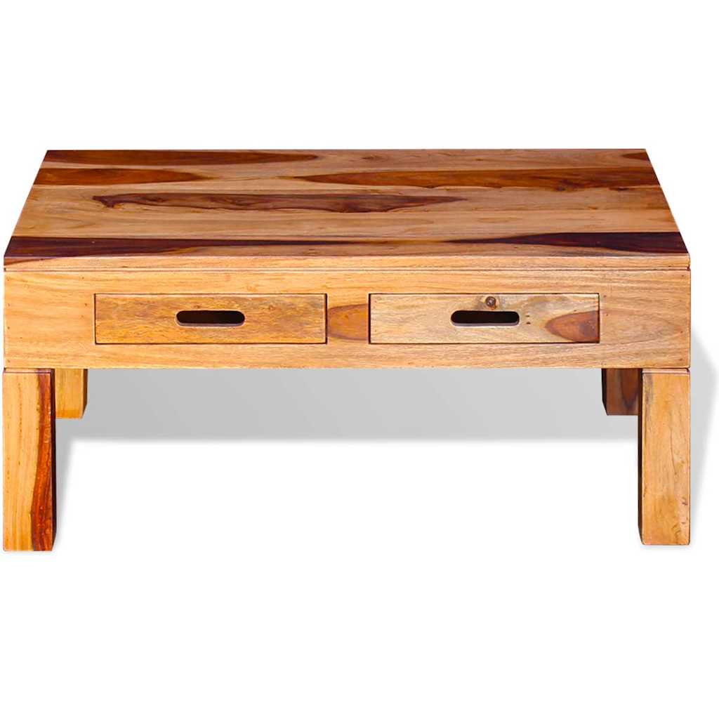 Coffee Table Brown Solid Acacia wood, Palisander wood Medium