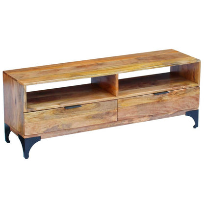 TV Stand Natural Mango Mango wood and steel 47.2 in TV Stand