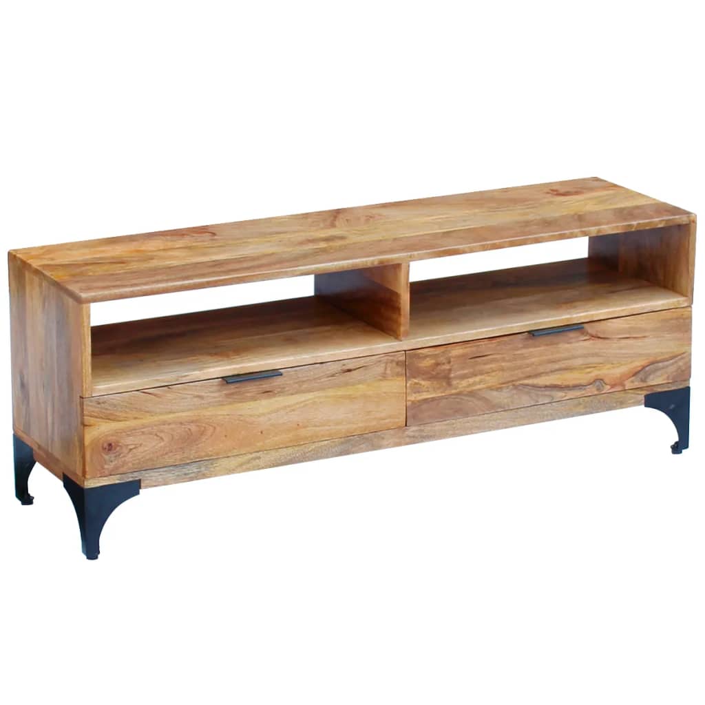 TV Stand Natural Mango Mango wood and steel 47.2 in TV Stand