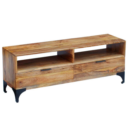 TV Stand Natural Mango Mango wood and steel 47.2 in TV Stand