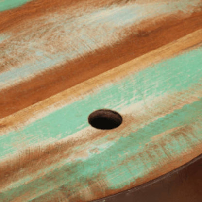 Coffee Table Set of 2 Multicolour Reclaimed wood Small Durable