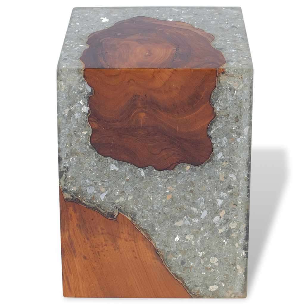 Stool Multicolor Solid teak wood Medium Durable Stool Square