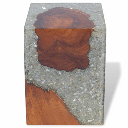 Stool Multicolor Solid teak wood Medium Durable Stool Square