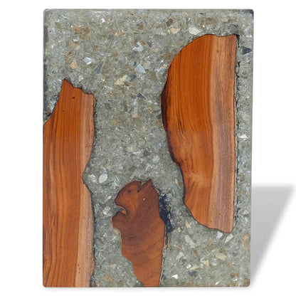 Stool Multicolor Solid teak wood Medium Durable Stool Square
