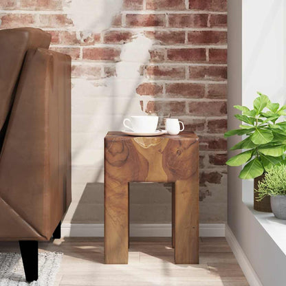 Stool Brown Solid teak wood Classic/Traditional Stool Square