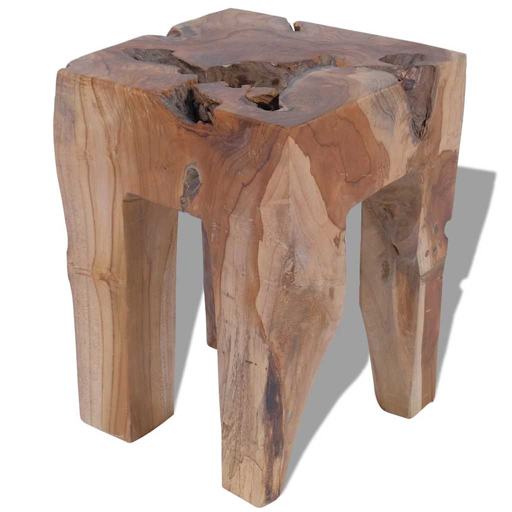 Stool Brown Solid teak wood Classic/Traditional Stool Square