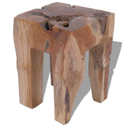 Stool Brown Solid teak wood Classic/Traditional Stool Square