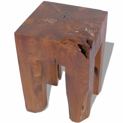 Stool Brown Solid teak wood Classic/Traditional Stool Square