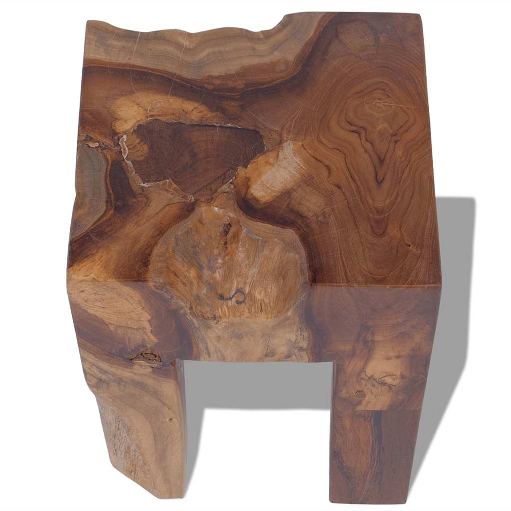 Stool Brown Solid teak wood Classic/Traditional Stool Square