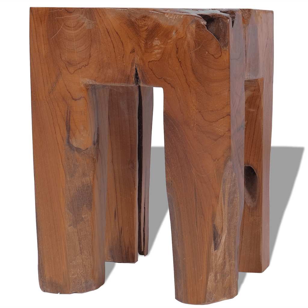 Stool Brown Solid teak wood Classic/Traditional Stool Square