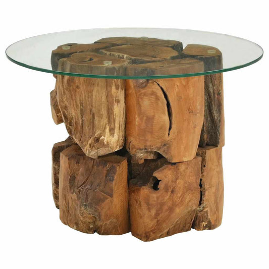 Coffee Table Brown Solid teak driftwood Medium Coffee Table