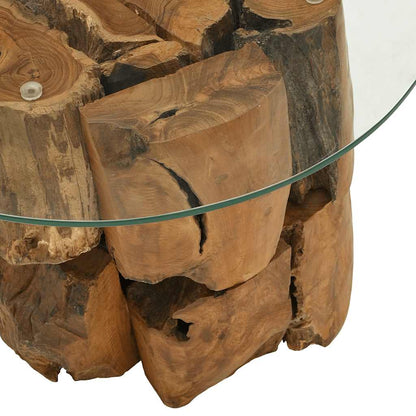 Coffee Table Brown Solid teak driftwood Medium Coffee Table