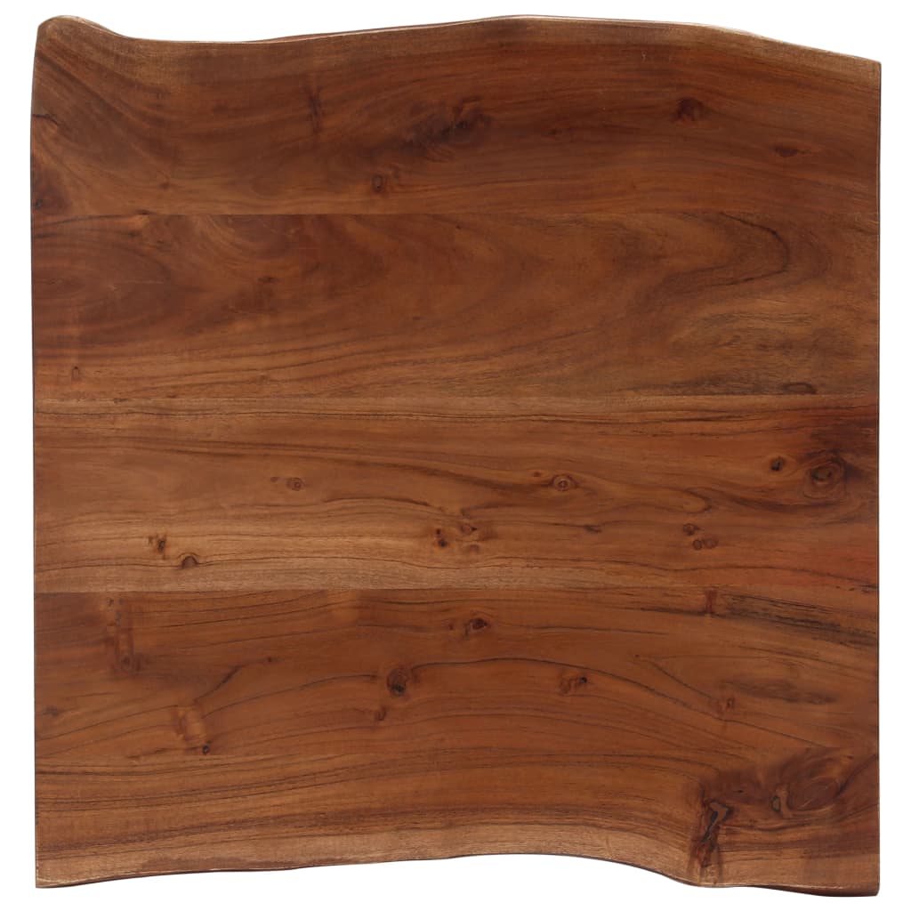 Coffee Table Brown and silver