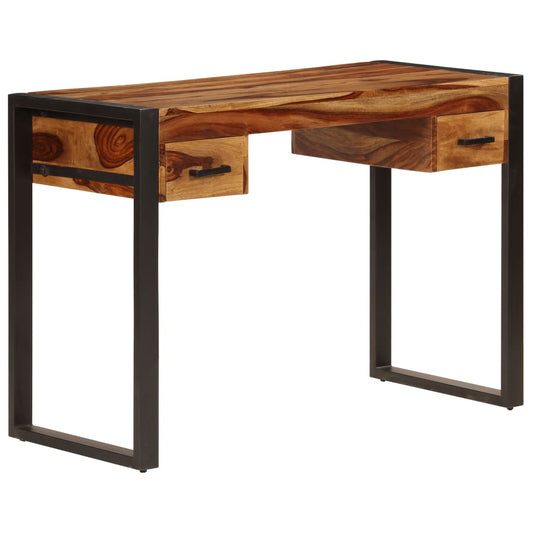 Desk Brown Solid Acacia wood, Powder-coated steel Medium Desk