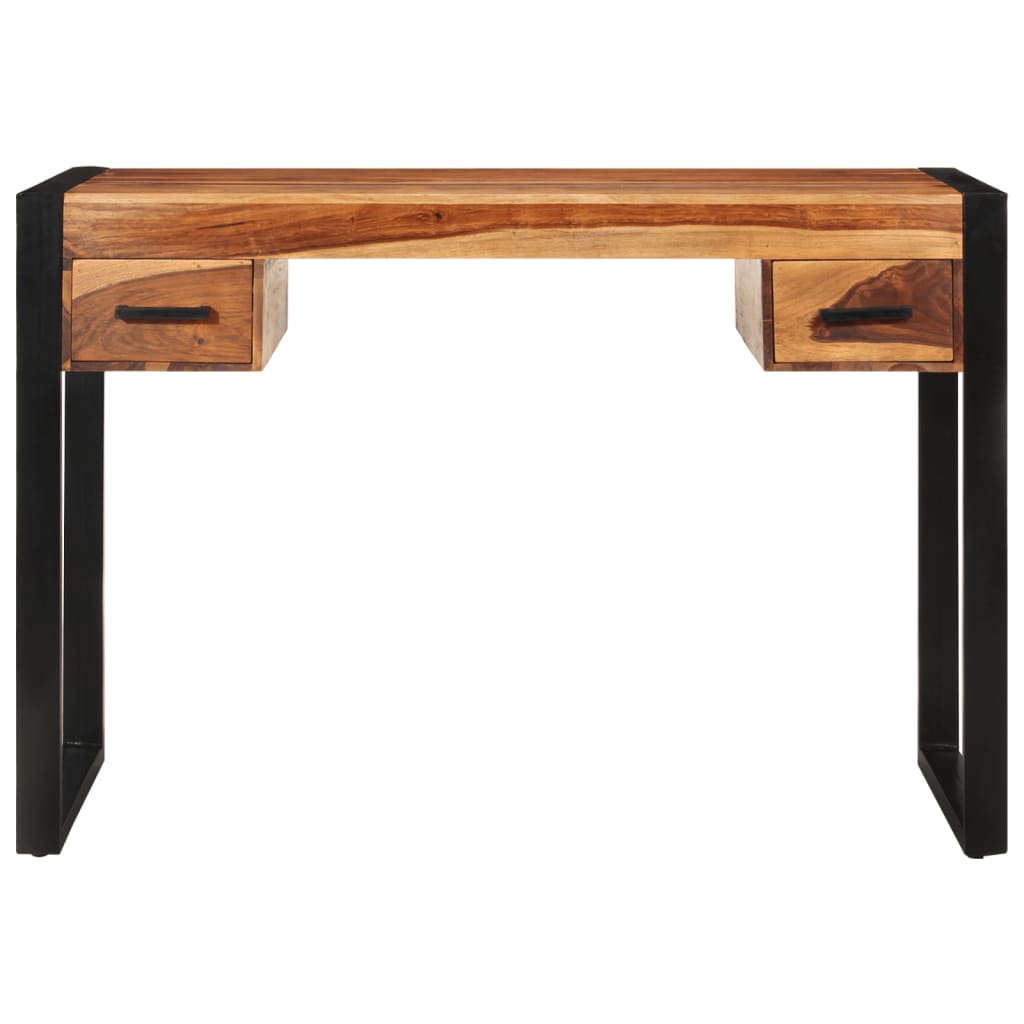 Desk Brown Solid Acacia wood, Powder-coated steel Medium Desk