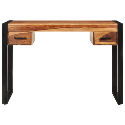 Desk Brown Solid Acacia wood, Powder-coated steel Medium Desk