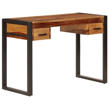 Desk Brown Solid Acacia wood, Powder-coated steel Medium Desk