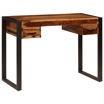 Desk Brown Solid Acacia wood, Powder-coated steel Medium Desk