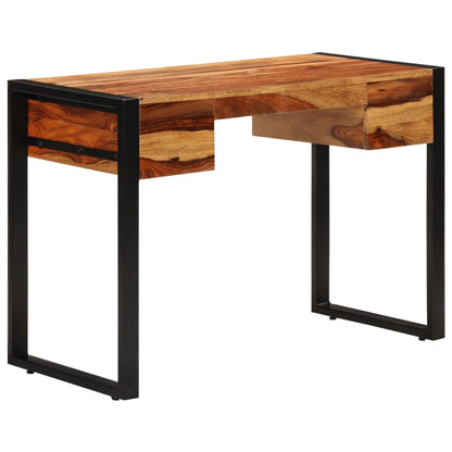Desk Brown Solid Acacia wood, Powder-coated steel Medium Desk