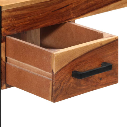 Desk Brown Solid Acacia wood, Powder-coated steel Medium Desk