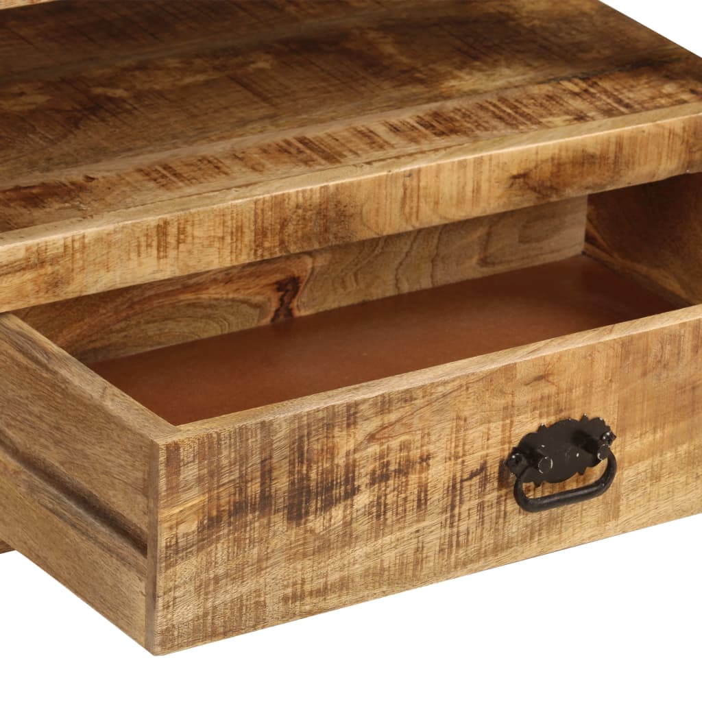 TV Cabinet Brown Solid Mango Wood Medium TV Cabinet Rectangular