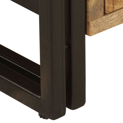 TV Cabinet Brown Solid Mango Wood Medium TV Cabinet Rectangular