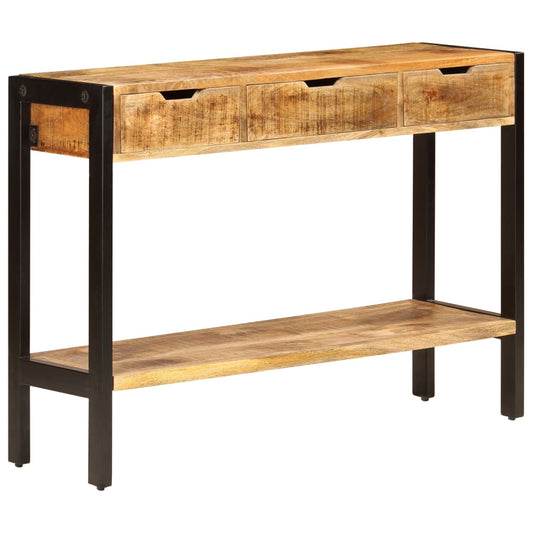 Sideboard Brown Solid mango wood, powder-coated steel Medium