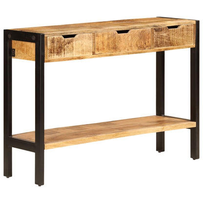 Sideboard Brown Solid mango wood, powder-coated steel Medium