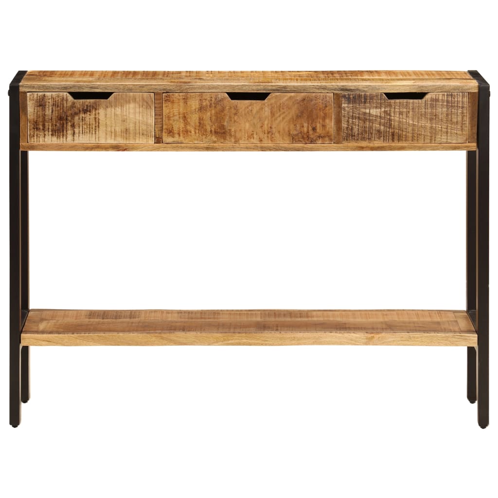 Sideboard Brown Solid mango wood, powder-coated steel Medium