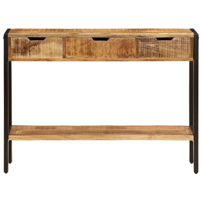 Sideboard Brown Solid mango wood, powder-coated steel Medium