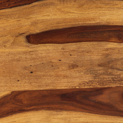 Dining Table Brown and black Solid Acacia wood 47.2 in Durable