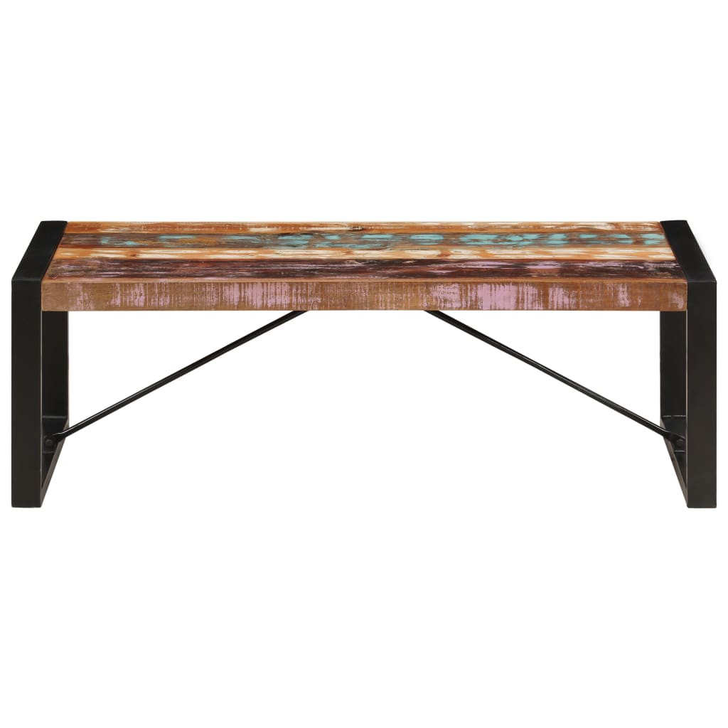 Coffee Table Multicolor Solid Reclaimed Wood 47.2 in long Durable