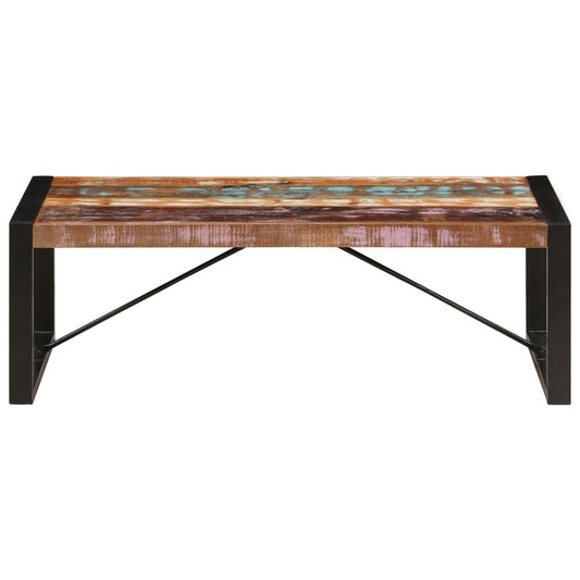 Coffee Table Multicolor Solid Reclaimed Wood 47.2 in long Durable